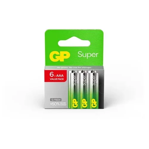 GP baterije LR03-SBV6 AAA Super Alkaline